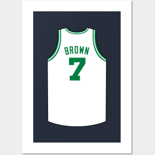 Jaylen Brown Boston Jersey Qiangy Posters and Art